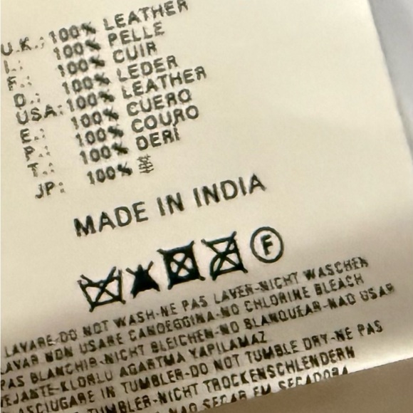 John Galliano leather moto jacket in white - Picture 6 of 14